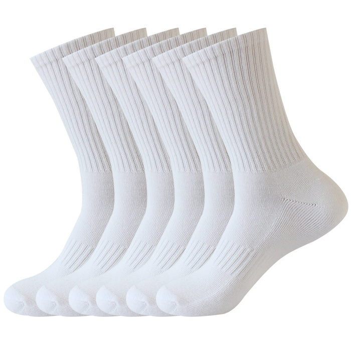 Wholesale Woolen loop socks, warm and thick cotton socks, high elastic middle tube socks, towel bottom sports socks