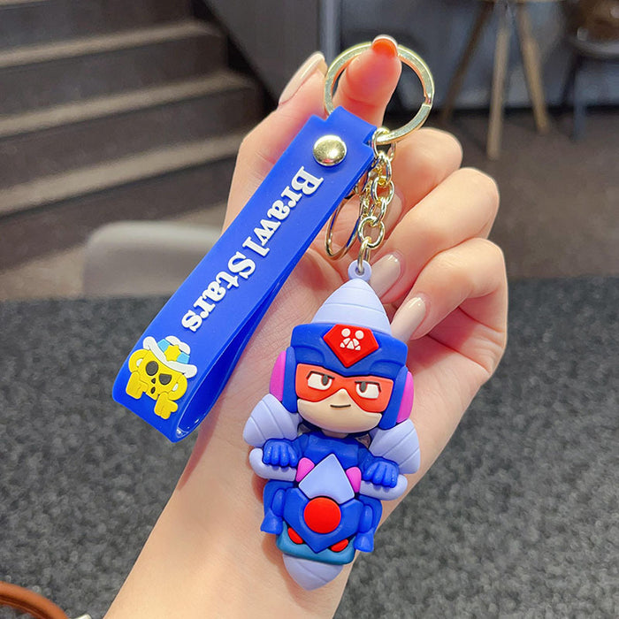 Wholesale bucket key chain cartoon doll car key chain