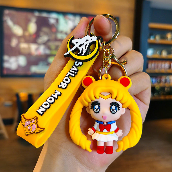 Wholesale Cartoon Silicone Doll Keychain JDC-KC-Tingm295