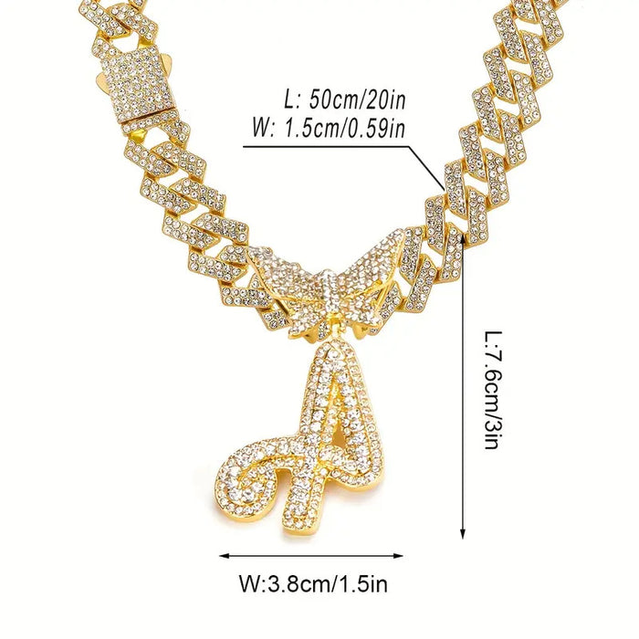 Wholesale Alloy rhinestone pendant necklace