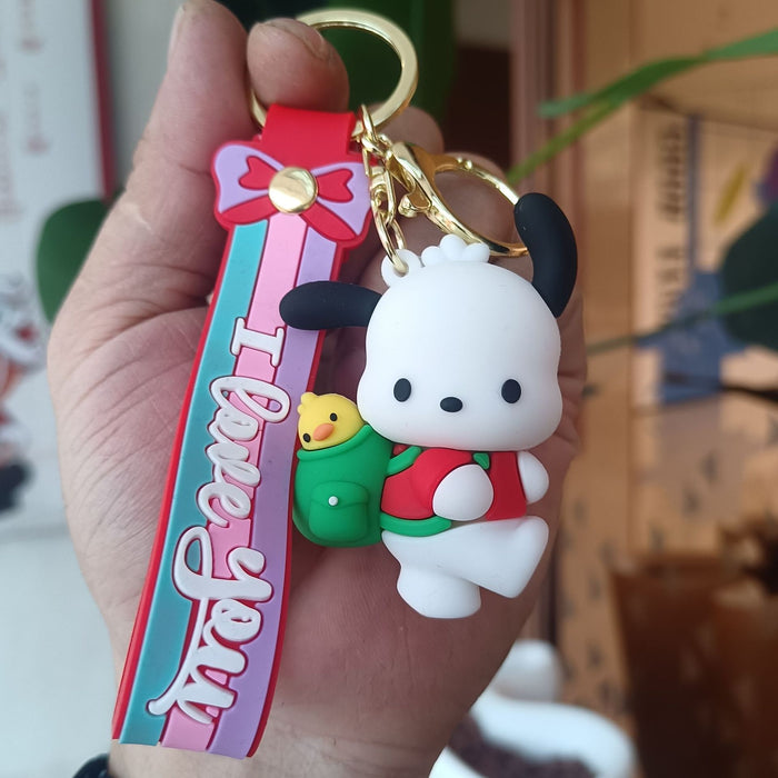 Wholesale Silicone Cartoon Doll Keychain JDC-KC-YiChang011