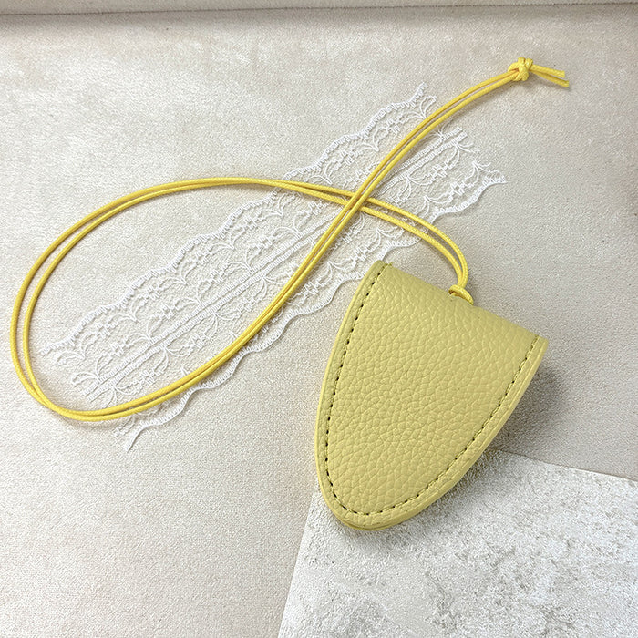 Wholesale Color PU Leather Magnetic Neck Glasses Bag Necklace Sunglasses Glasses Holder