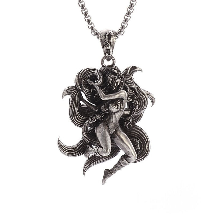 Wholesale  Retro Alloy Cartoon Character Pendant Necklace