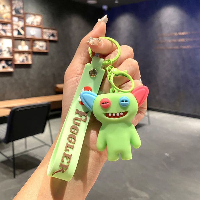 Wholesale Funny cute tooth monster cartoon keychain tooth monster pendant