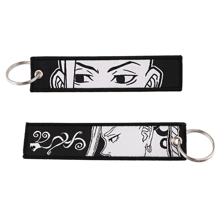 Wholesale Anime Trendy Woven Cloth Lanyard Keychain For Campus Office ID Card