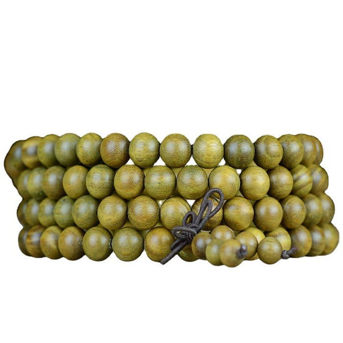 Wholesale Green sandalwood rosary beads sandalwood multi-circle bracelet for men and women