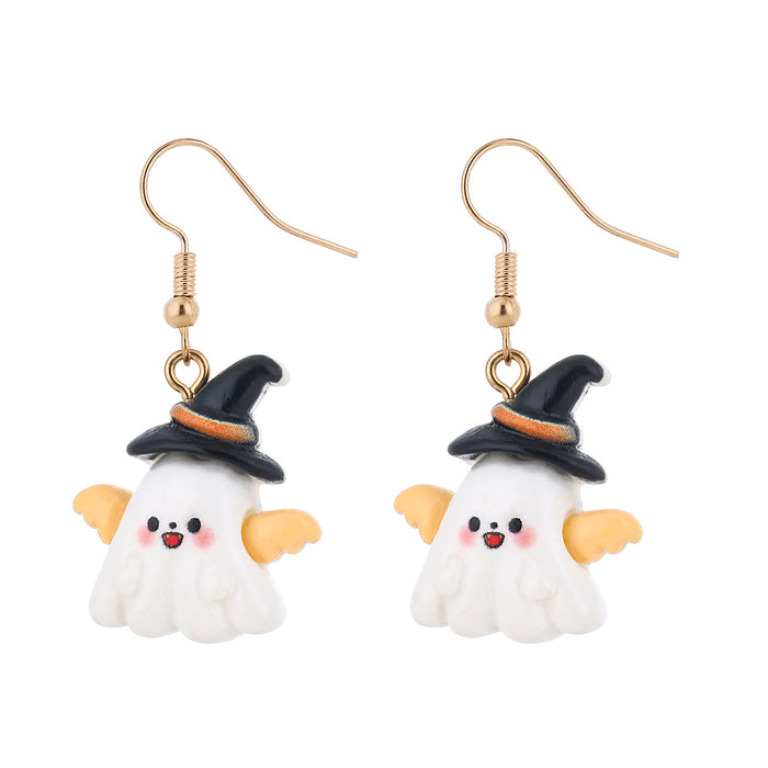 Wholesale  series witch,  pumpkin ghost bat and skull earrings