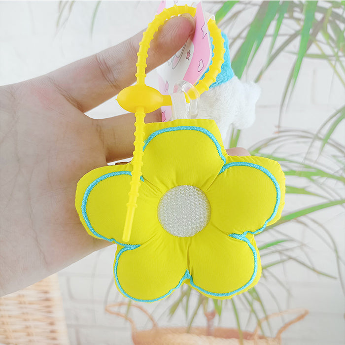 Wholesale Exquisite fabric flower car key pendant girl bag pendant cute flower school bag