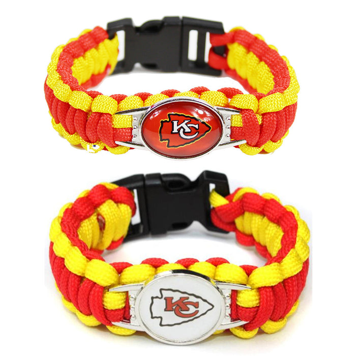 Wholesale rugby team rope woven bracelet