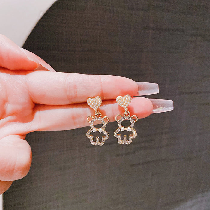 Wholesale Silver needle earrings, small and simple earrings, versatile ear accessories