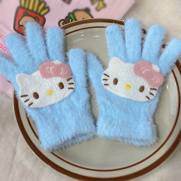 Wholesale Winter  Riding Warm Touch Screen Cold-proof  Plush Cute Gloves