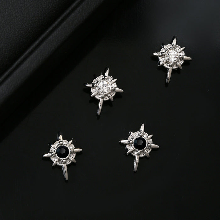 Wholesale Star shaped earrings, versatile high street style, simple and niche magnetic ear clips, earrings accessories