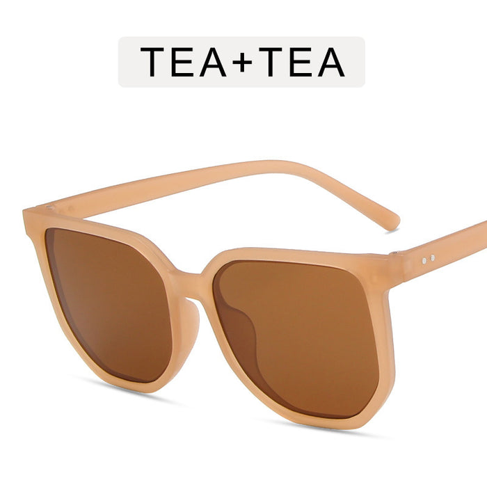 Wholesale Polygonal frame rice nail sunglasses, new fashionable and simple sunglasses, sun shading beach glasses