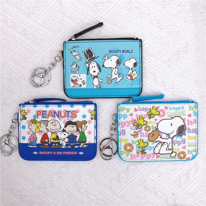 Wholesale Student Cartoon Leather Wallet with Keychain