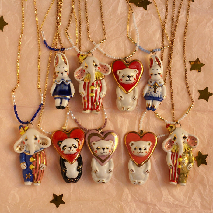 Wholesale Cute cartoon animal-shaped necklace