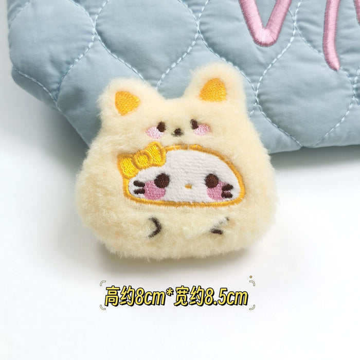 Wholesale Cartoon Bear Headgear Dharma Squeak Pendant Ball Kt Cute Plush Toy Brooch Accessorie