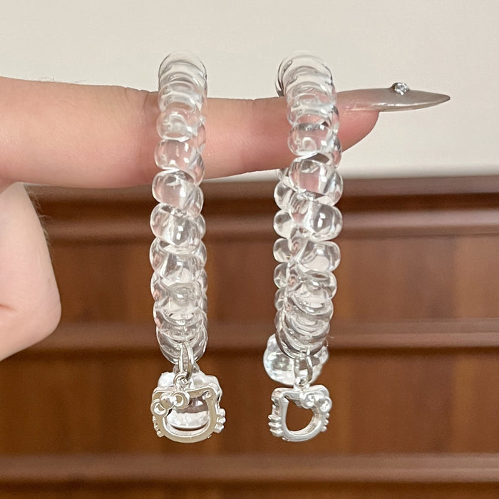 Wholesale Kt Rope Hair Band Cute Girly Heart Cartoon Bracelet Hair Rope Headband