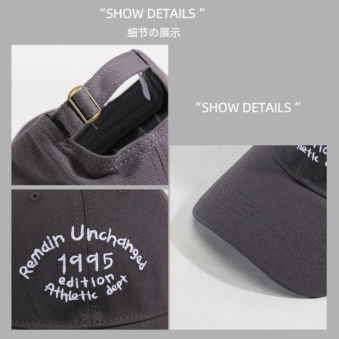 Wholesale Hat casual letter embroidered baseball cap versatile duckbill cap men's sun hat