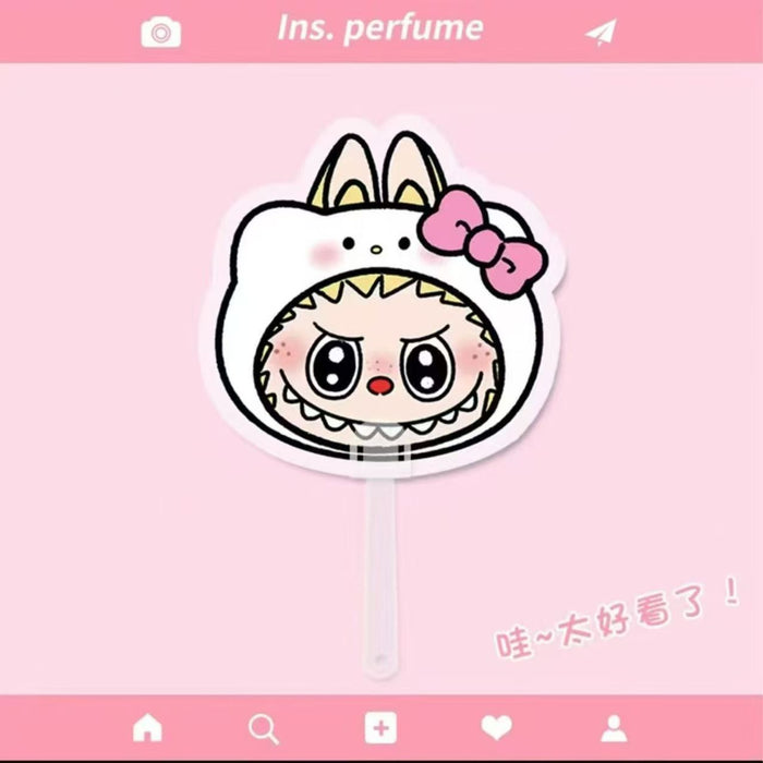 Wholesale Cute Cartoon Fan Portable Hand Fan Summer Round Fan Student Supplies