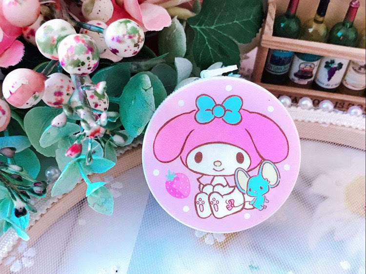 Wholesale Cute Girl Heart Measuring Ruler Tape Measure Portable Round Pull Ruler Automatic Telescopic Soft Ruler Measurements Ruler