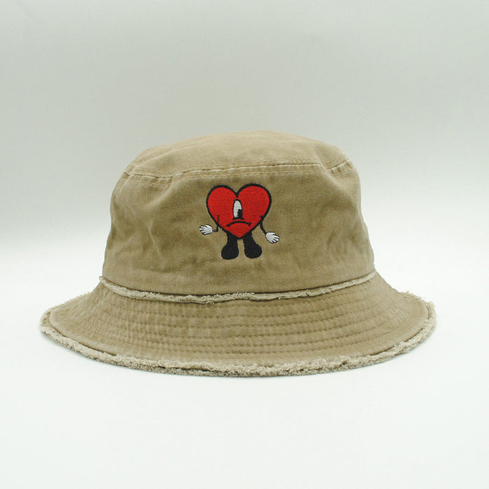 Wholesale Embroidery Washed Cotton Bucket Hat JDC-FH-PeiN020