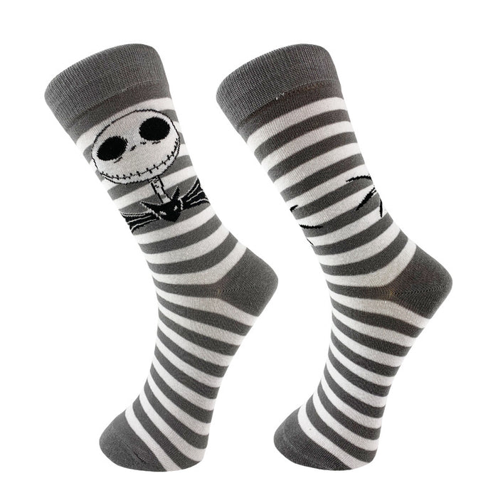 Wholesale Cartoon Striped Simple Middle Tube Cotton Socks JDC-SK-YiYan078