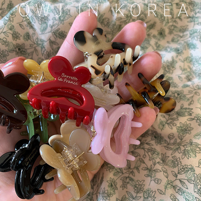 Wholesale Golden Label Rabbit Hairband Hair Grab Cute Small Grab Clip Hairclip Top Clip Side Clip