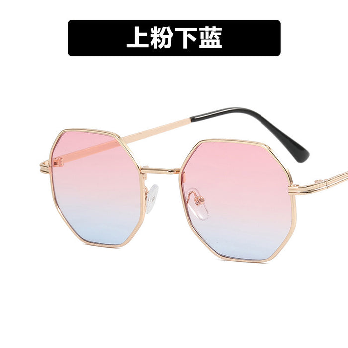 Wholesale Fashion polygon sunglasses, new street photography personalized sunglasses