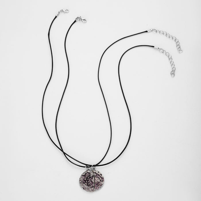 Wholesale Fashion, personality, high-end design, niche, versatile, moon and sun necklace set