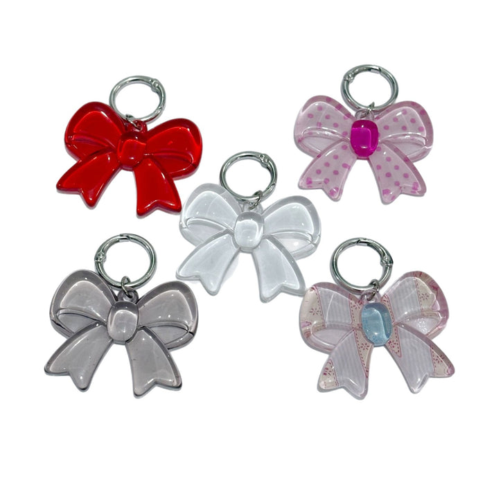 Wholesale Bow Keychain Pendant Cute Girl Heart Bag Pendant Couple Keychain Trend