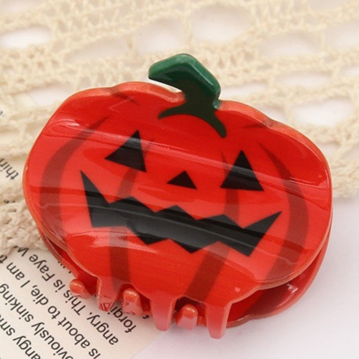 Wholesale  Grabber Pumpkin Hairpin Bat Shark Clip Butterfly Skull Ponytail Clip  Web Clip Hair Accessory
