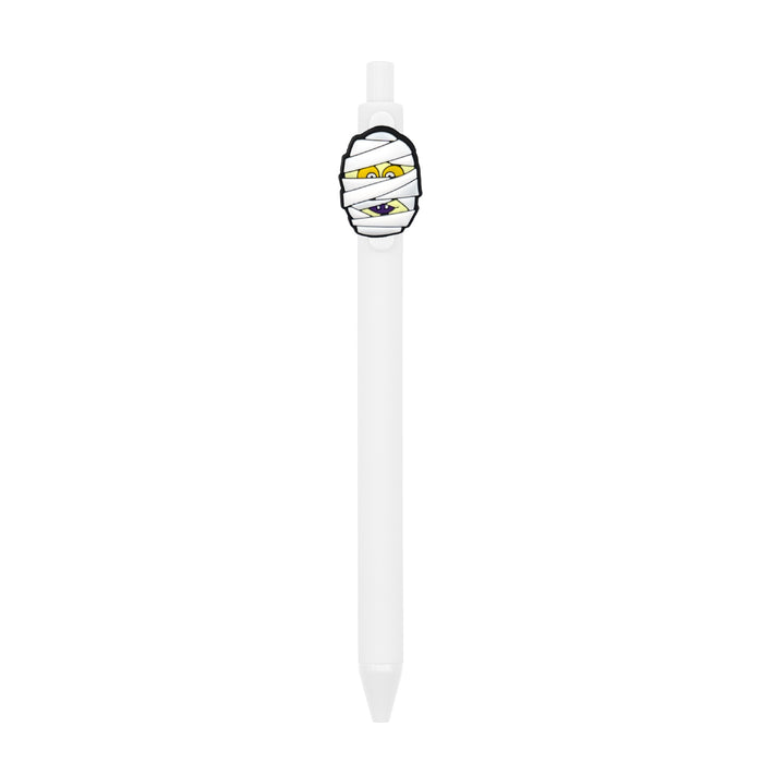Wholesale  Ghost Polka Dot PVC Soft Gel Retractable Ballpoint Pen MOQ≥10