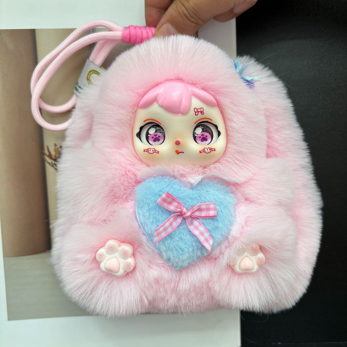 Wholesale 10pcs Rabbit Fur Cute Bunny Plush Pendant Doll
