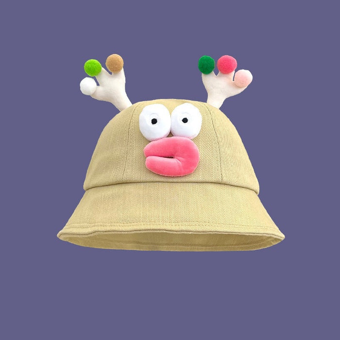 Wholesale Cute sunscreen basin hat, new cartoon fisherman hat