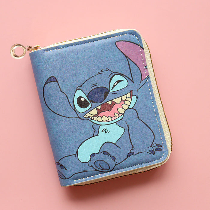 Wholesale Wallet Short Zipper Student Cartoon  Wallet Coin Purse Card Holder
