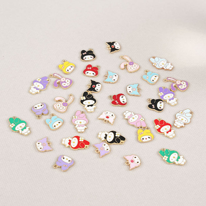 Wholesale 100 pcs Cute cartoon DIY alloy charms