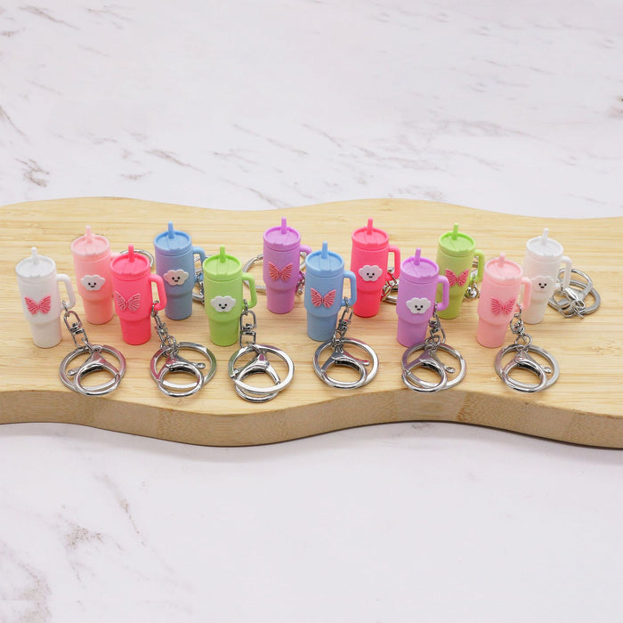 Wholesale Keychain Pendant Ice Bully Cup Key Chain Water Cup Decoration Accessories