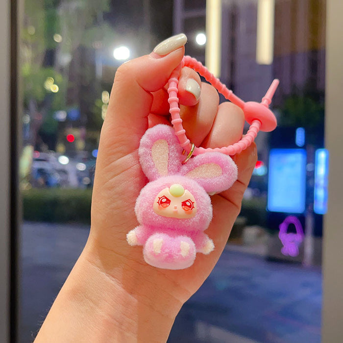 Wholesale Flocked  Keychain  Big Cousin Doll Pendant Accessory Exquisite Ornament Desktop Decoration Gift