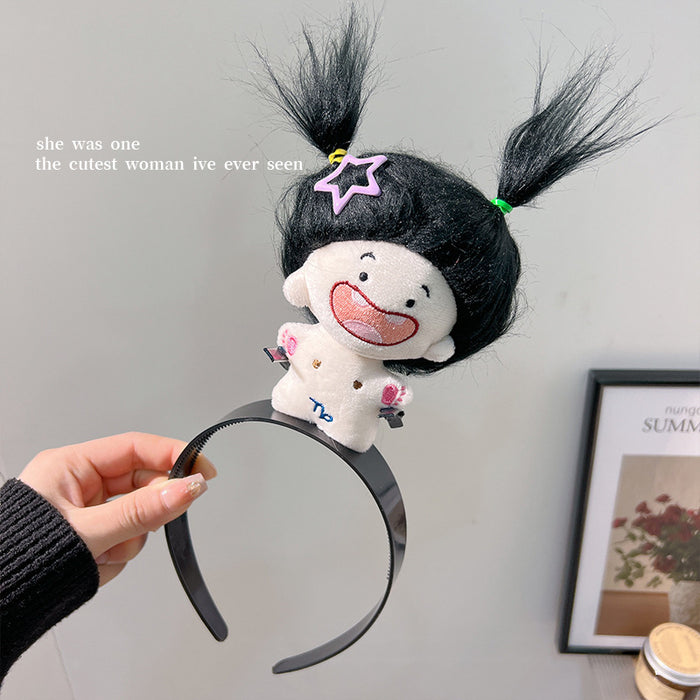 Wholesale Cartoon Plush Cotton Doll Headband JDC-HD-Hengz002