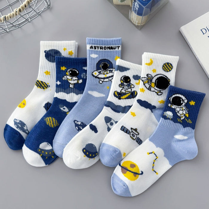 Wholesale Children's socks cartoon sports space socks