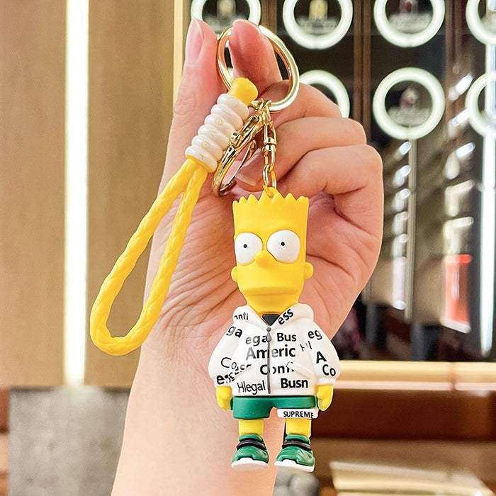 Wholesale Silicone Cartoon Doll Keychain JDC-KC-Benxin027
