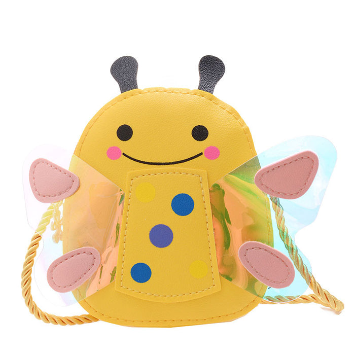 Wholesale  children's bag cute little bee girl shoulder messenger bag cartoon baby girl change small bag