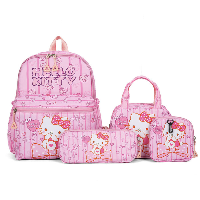 Wholesale Schoolbag Women's Four-Piece Backpack Primary School Students Third to Sixth Grade Backpack