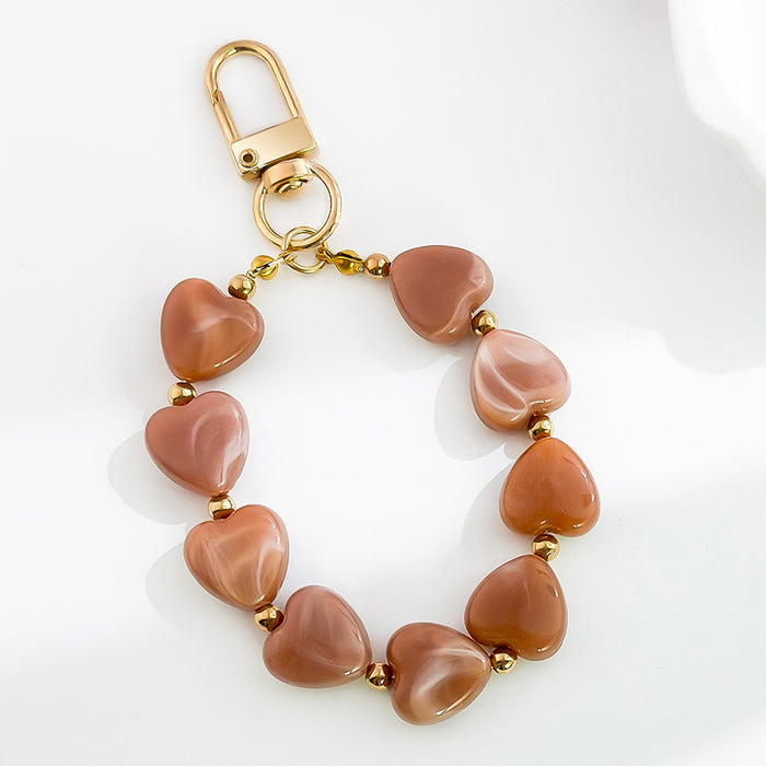 Wholesale Acrylic resin heart-shaped bead decoration