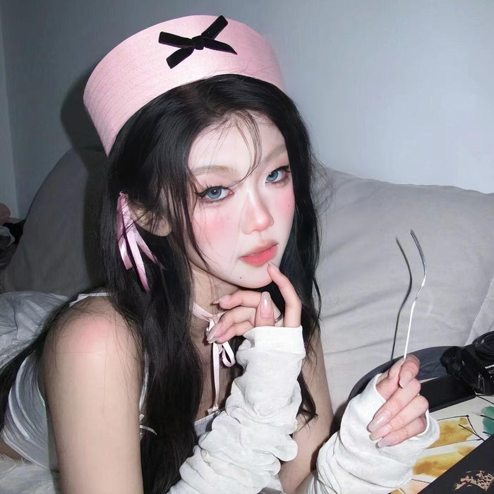 Wholesale Pink Sailor Hat Navy Hat Girl Nurses' Hat Halloween Costume Women's Wear