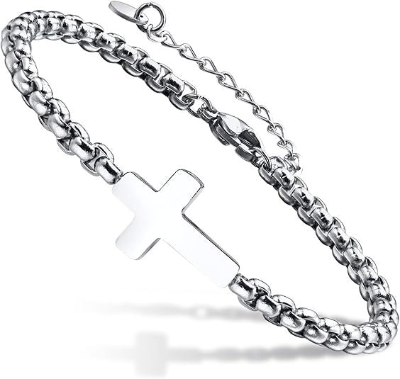 Wholesale Jewelry Wholesale Personalized Stainless Steel Cross Bracelet Paladin Bracelet