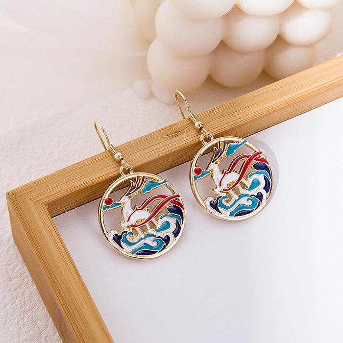 Wholesale Animal Fruit Earrings Cute Mushroom Leaf Acrylic Earrings JDC-ES-MDD100