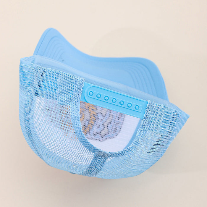 Wholesale Badge embroidered sun hat mesh hat truck hat versatile breathable baseball cap