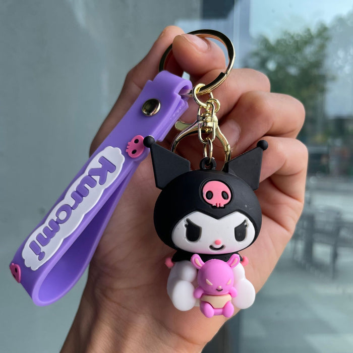 Wholesale Keychain soft rubber figurine pendant decoration