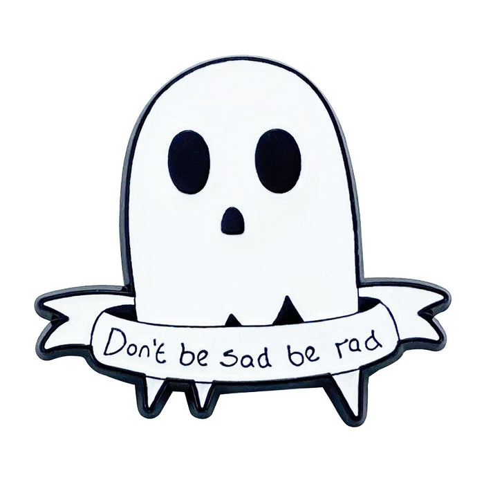 Wholesale Cartoon Ghost Series Painted Alloy Brooch Speaker Headphones Luggage Badge Cute Sweet Cool Style MOQ≥2